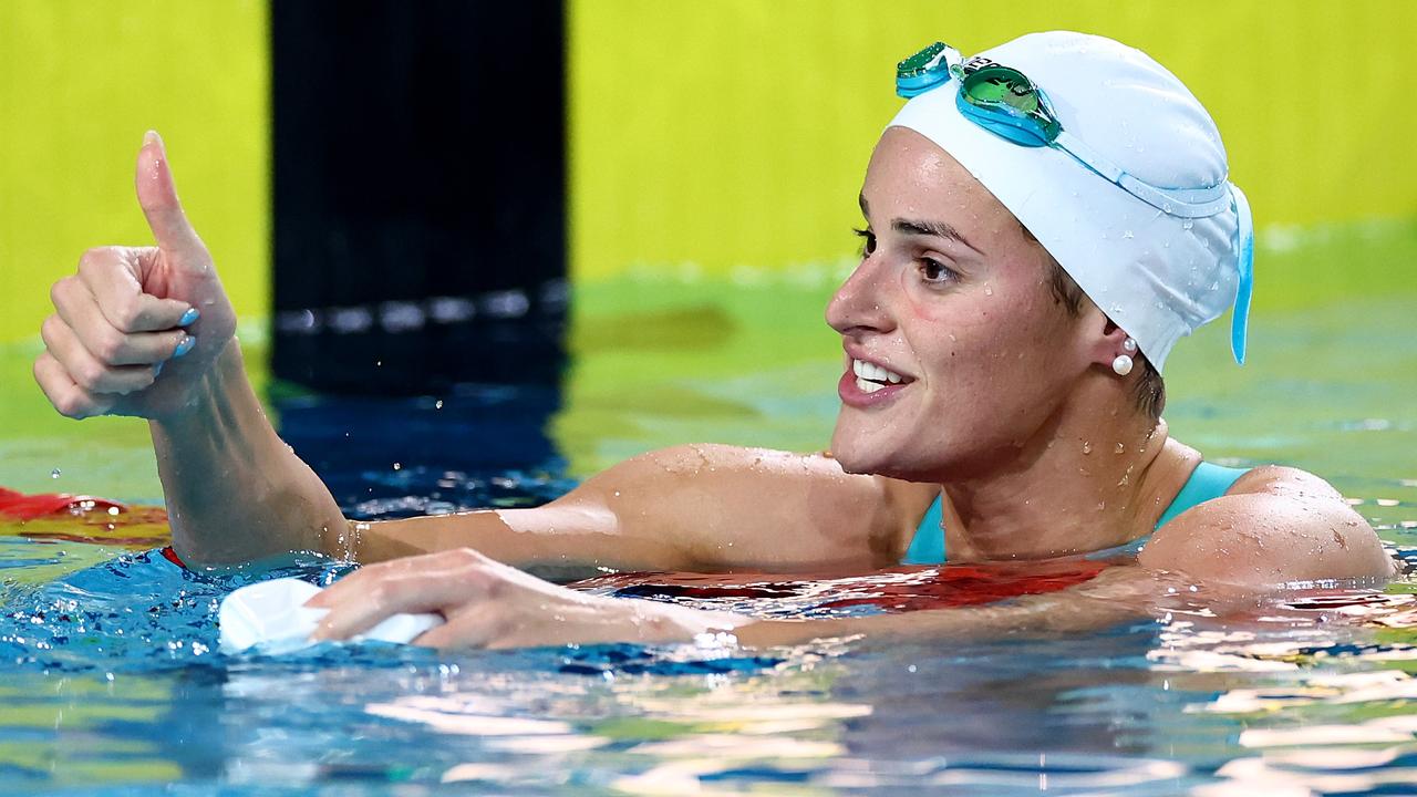 Kaylee McKeown nearly broke her own world record but wanted more. (Photo by Quinn Rooney/Getty Images)