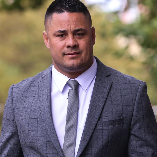 Jarryd Hayne outside court today. Picture: NCA Newswire/Gaye Gerard