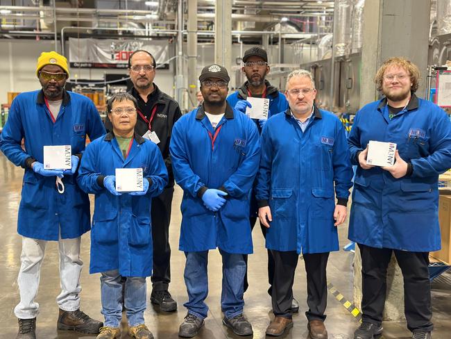 Staff at iM3NY, Magnis battery gigafactoy in Endicott, New York. Photo: Supplied