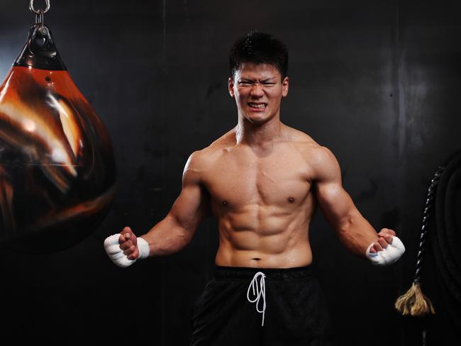 Japanese fighter Takeshi Inoue has declared he will be too big and strong for Tim Tszyu in their super-welterweight clash in Sydney on November 17. Picture: Brett Costello/No Limit Boxing