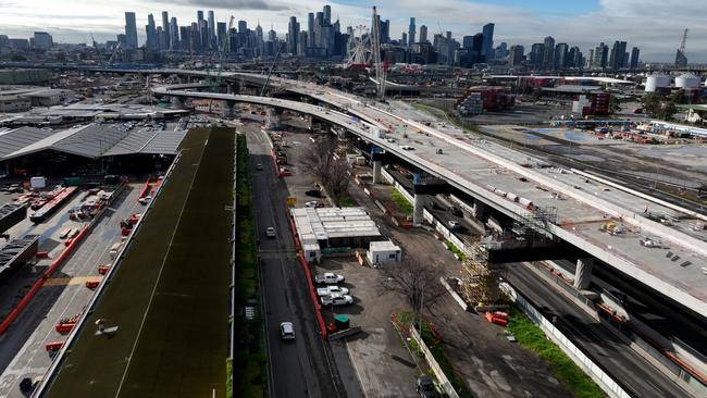 The gantry that built the freeway will be dismantled soon.