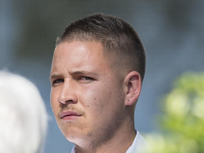 Thomas Gordon Hutchin outside Gosford Local Court. He has been charged with causing grievous bodily harm and kidnapping in company with intent to obtain advantage. Picture: News Local/Troy Snook