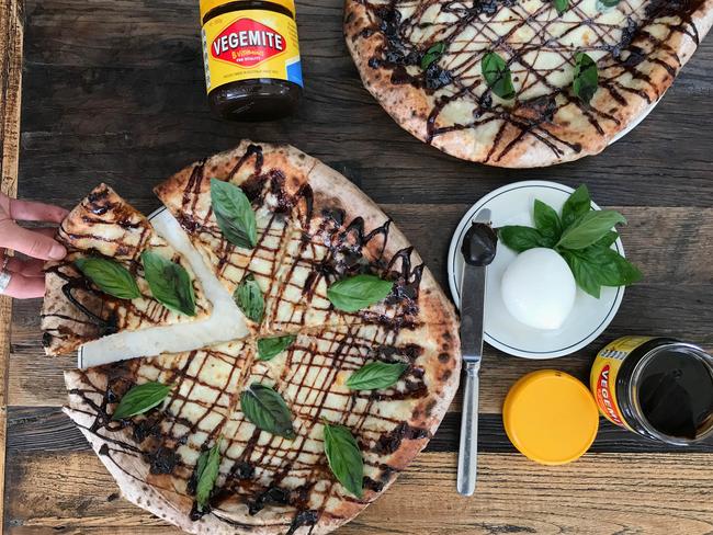 Try some Vegemite Pizza at Fratelli Fresh. Picture: Jenifer Jagielski