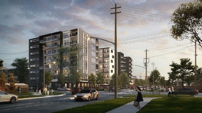 Artist's impressions of Anglicare's $68.5 million social housing development in Mt Druitt. Picture: Supplied