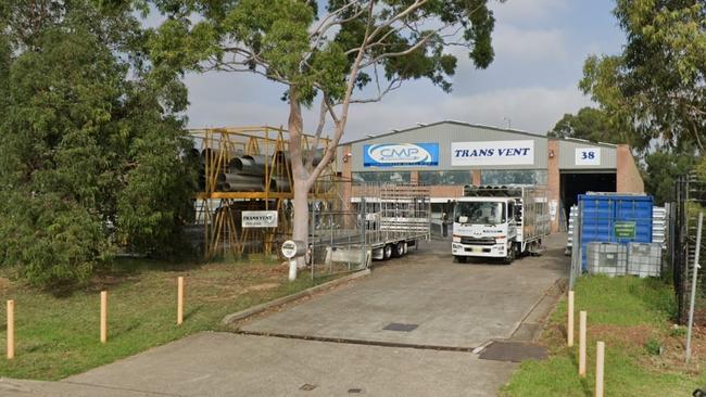 Trans Vent Spiral Tubing Pty Ltd was fined $90,000 after a worker broke his leg in a workplace accident. Picture: Google