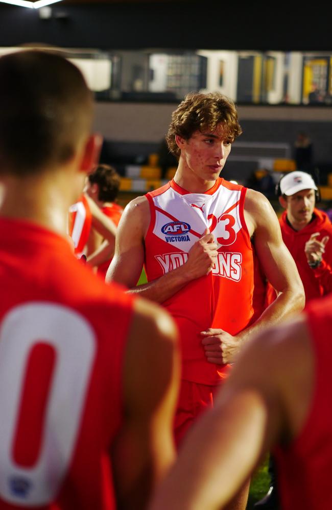 Young Guns player Iliro Smit during the Young Guns versus Vic Metro 2024 Young Guns Series in April. Picture: NCA NewsWire / Blair Jackson