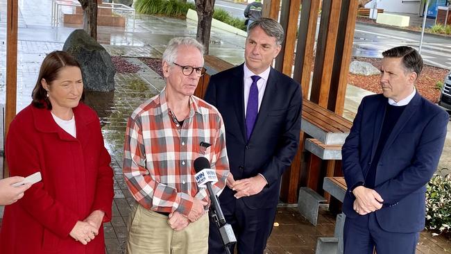 Batemans Bay man John Francy telling reporters about his difficulties accessing health care. Picture: Supplied