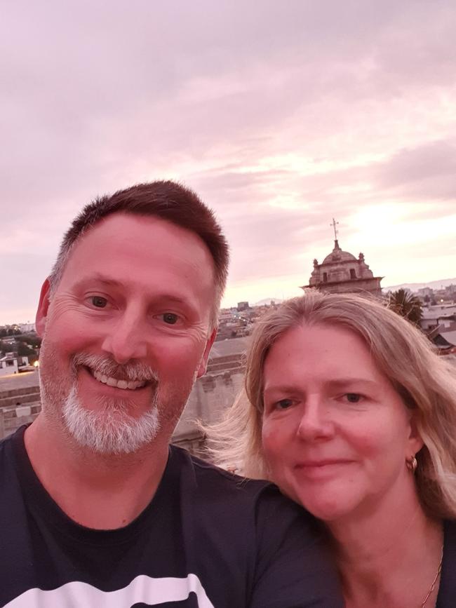 Hobart's Matthew and Angela Smith are stuck in Peru in the middle of a national lockdown brought on by the coronavirus outbreak.