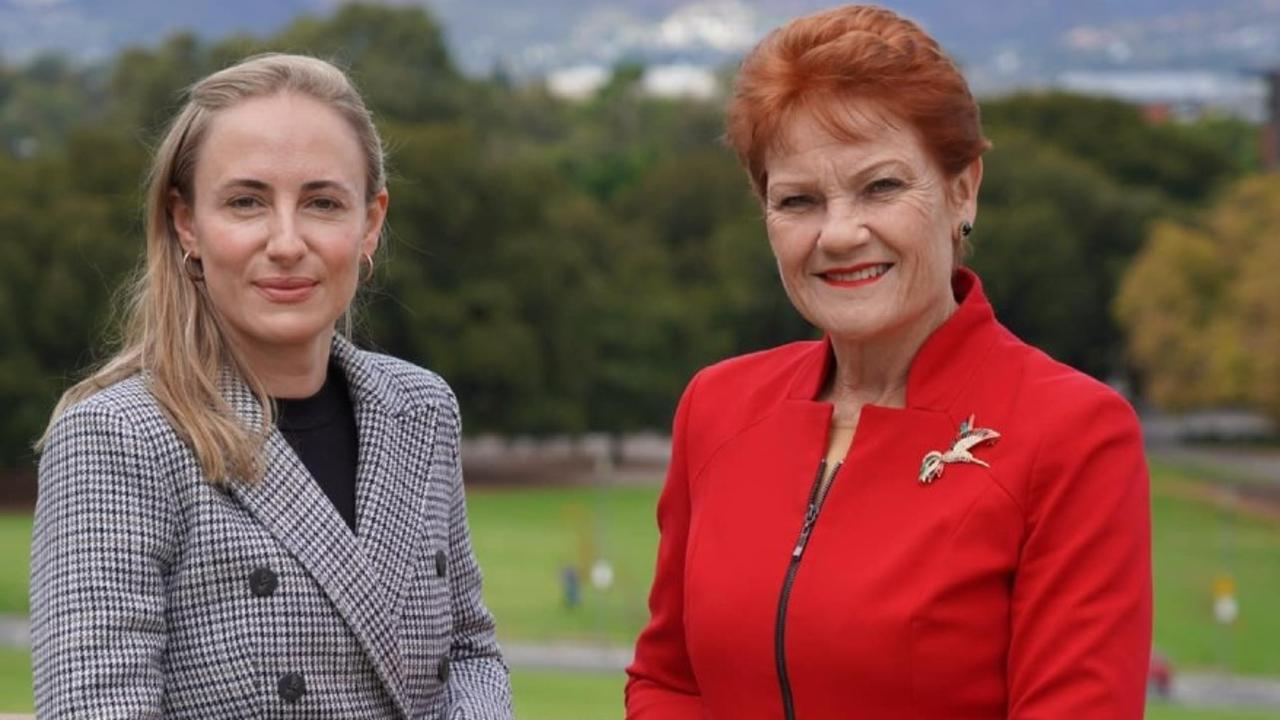 One Nation state upper house MLC Sarah Game with Pauline Hanson