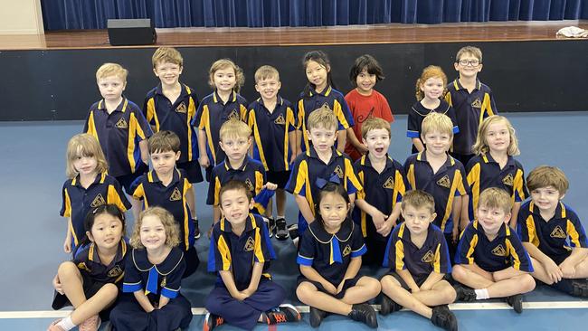 Moggill State School Prep Four: Back row: Arran McMullan, Ethan Walker, Ellie Brown, Louis McIntyre, Jennifer Suo, Alexa Beaumont, Belly Heery and Matthew Watson. Middle row: Eleanor Little, Liam Flegg, Hunter Thomas, Rory Bates, Cooper Aldred, Jack Garroch and Ivy Gelling. Front row: Emma Yang, Harper Maloney, Maximilian Zander, Arianna Choong, Michael Holliman, Billy Behan and Sage Ricketts. PHOTO: Penelope Pelecas