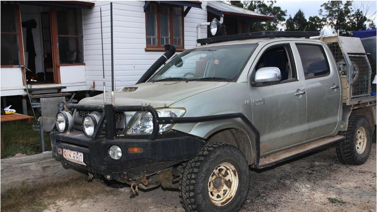 One of the vehicles found at the scene.