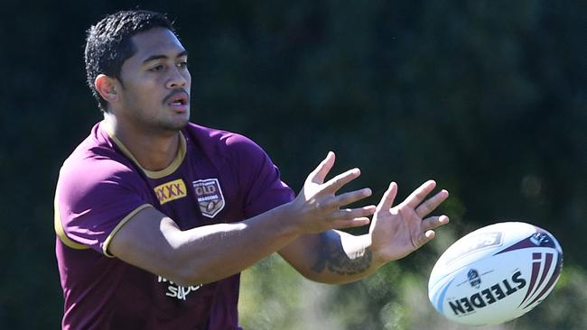 Anthony Milford stepped in for Ben Hunt at Maroons training.