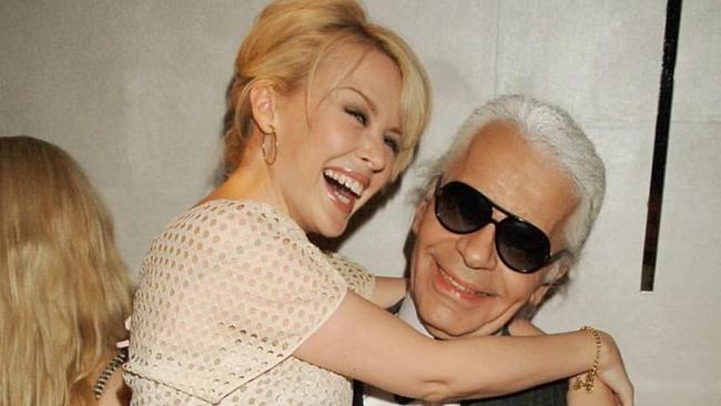 Kylie Minogue remembered Karl Lagerfeld on Instagram this week. Picture: Instagram