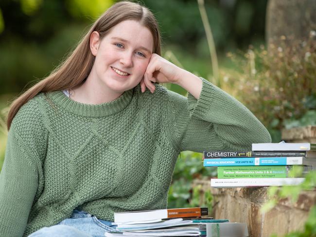 Phoebe Canning (18), Mount Eliza story about students hoping to get lucky during second round uni offers, which will be released on Monday. Picture: Jason Edwards