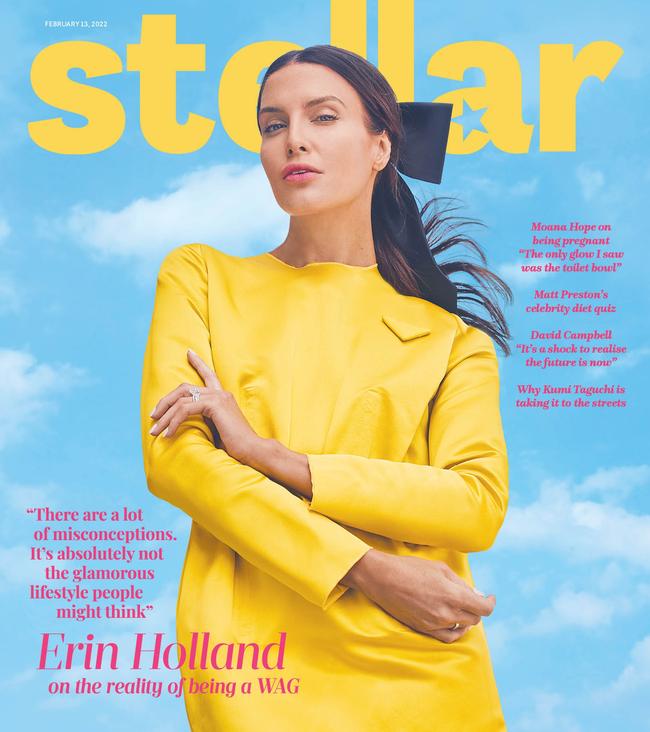 Erin Holland on the cover of Stellar magazine’s February 13 issue.