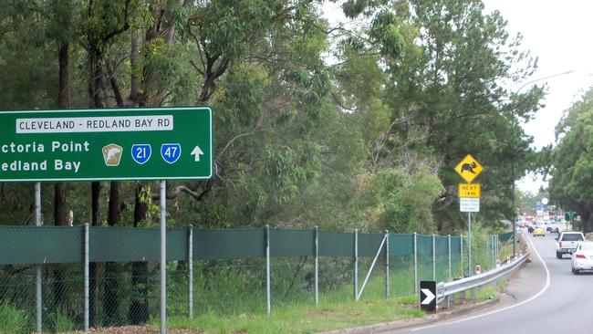 Road works on Cleveland-Redland Bay Rd at Victoria Point are creating peak-hour chokepoints.