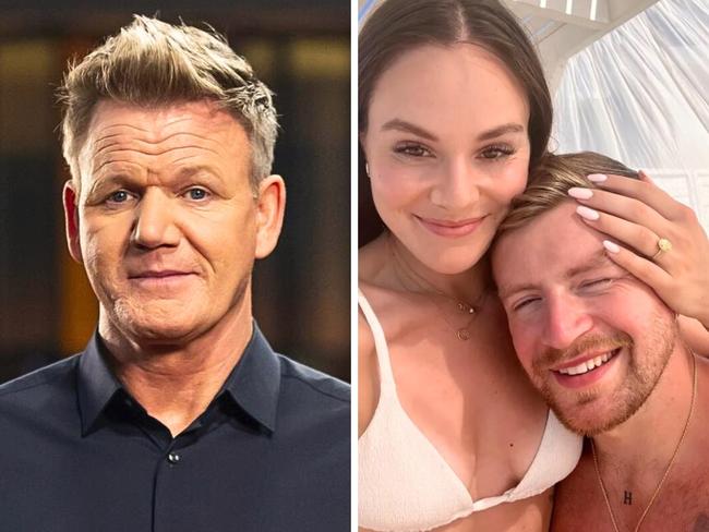 Gordon Ramsay and his daughter.