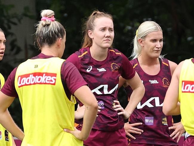 Tamika Upton, NRLW Broncos training, Red Hill. Picture: Liam Kidston