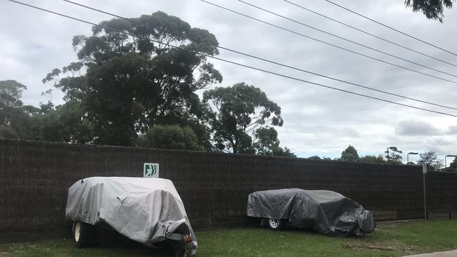 The trailers aren’t the nicest thing to see when Fern St residents look out their front windows.