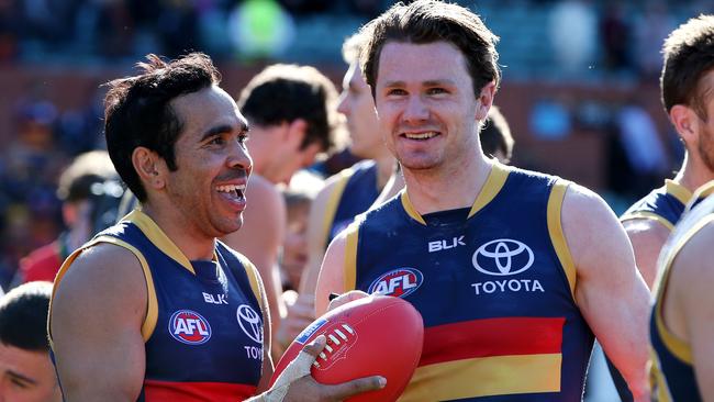 Patrick Dangerfield (right) is one of the favourites for this years Brownlow Medal. Picture: Sarah Reed