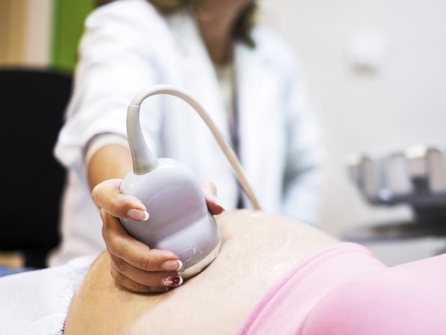 Generic photo of a pregnant woman in hospital. Picture: iStock