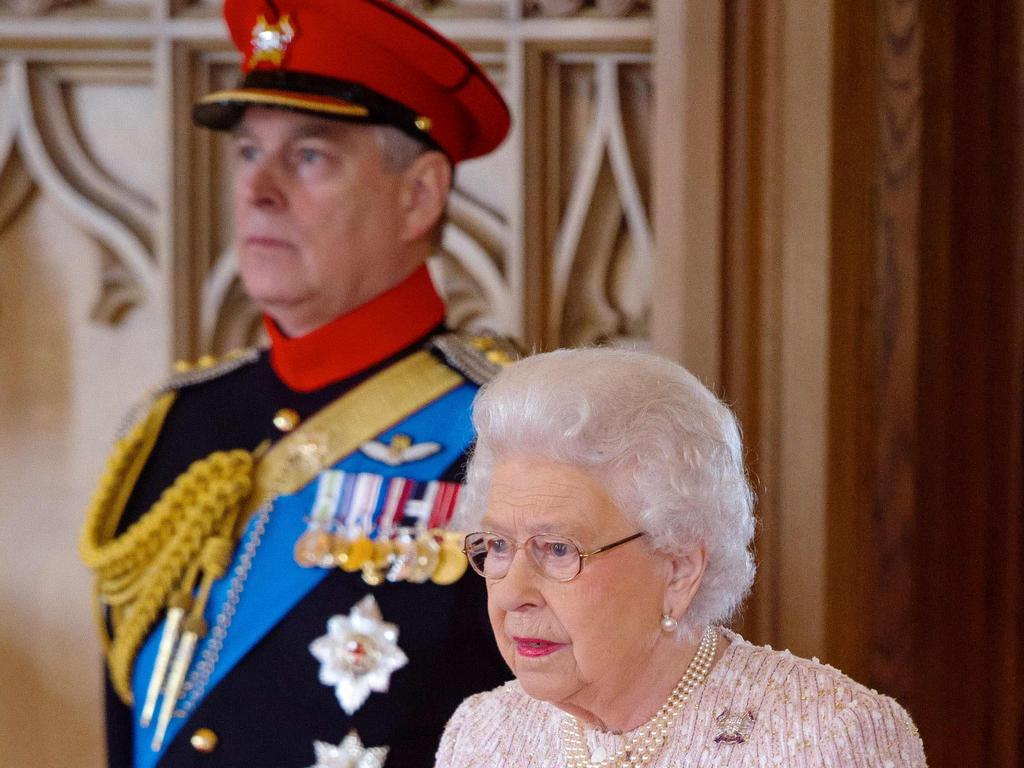 Prince Andrew with his mother, the Queen in 2017. Picture: Dominic Lipinski / POOL / AFP