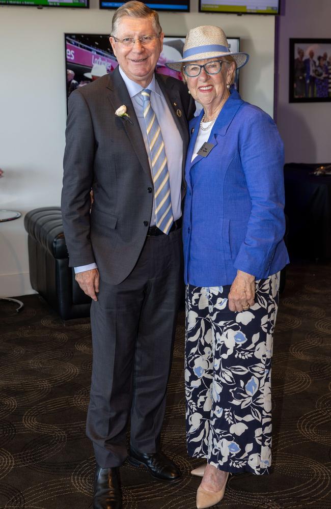 Former premier Denis Napthine and his wife, Peggy. Picture: Jason Edwards