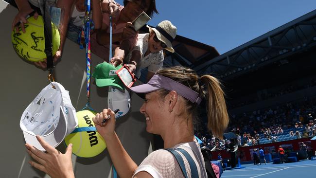 Maria Sharapova is still a fan favourite.