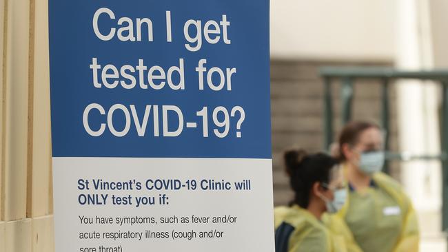 NSW health authorities have set up additional COVID-19 testing centres in Sydneys eastern suburbs of Waverley and Bondi due to a cluster coronavirus outbreak in the area which has led to a rise in community transmissions. Picture: Getty