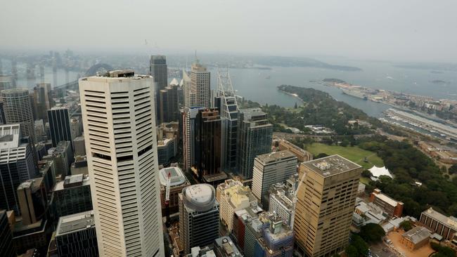 330m towers could begin changing the view from Sydney Tower Eye in the next few years. Picture: Brianne Makin