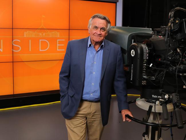 Barrie Cassidy, presenter of the ABC show Insiders, is unimpressed with our current crop of pollies. Picture: Stuart McEvoy/The Australian.