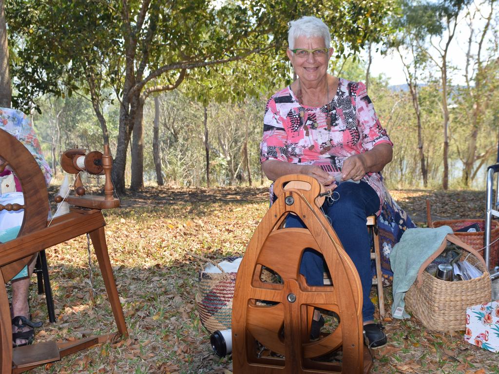 Margaret Borg, President of the Valley Spinners and Craft group.