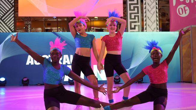 Rix Kix Arts dancers pull out the moves at the Festival of Us celebrations on Australia Day 2023. Picture: (A)manda Parkinson