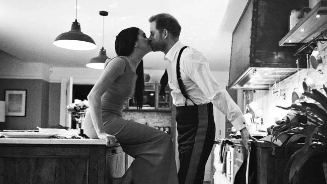 The series opens with a stark message: “This is a first-hand ­account of Harry and Meghan’s story, told with never-before-seen personal archive footage. Picture: Netflix