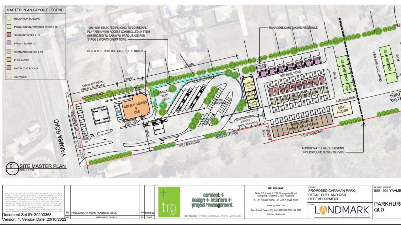 Proposed master plan drawing by TRG Australia: Retail Design &amp; Construction Management.