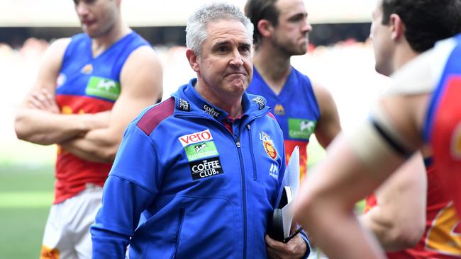 Brisbane coach Chris Fagan after the loss to North Melbourne.