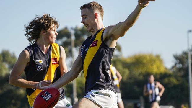 Outer East: Woori Yallock player Liam Odea. Picture: Valeriu Campan