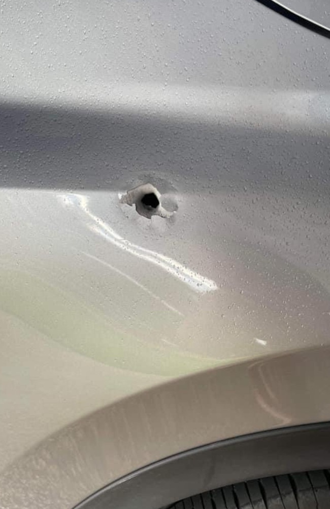 A gunshot in a vehicle that was shot by a man in Kirwan on Sunday night.