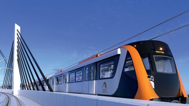 Artist’s impression of a train on the $8.3 billion Sydney Metro Northwest project / Supplied