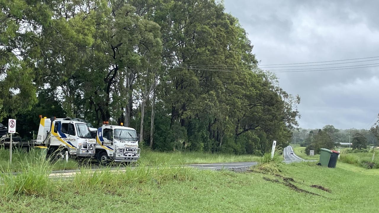 Four people have been injured after a three car crash in Goomboorian. January 30, 2024. Picture: Christine Schindler