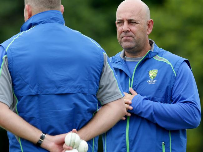 Darren Lehmann, Australian cricket coach at team training at Allan Border Field, Albion, Brisbane - Photo Steve Pohlner