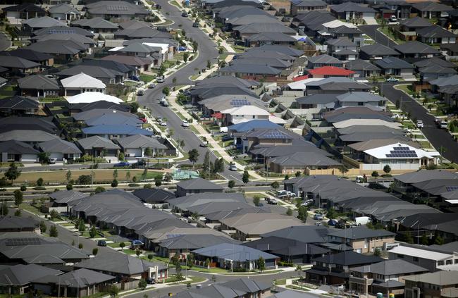 Oran Park has swiftly grown in population in recent years. Picture: Jonathan Ng