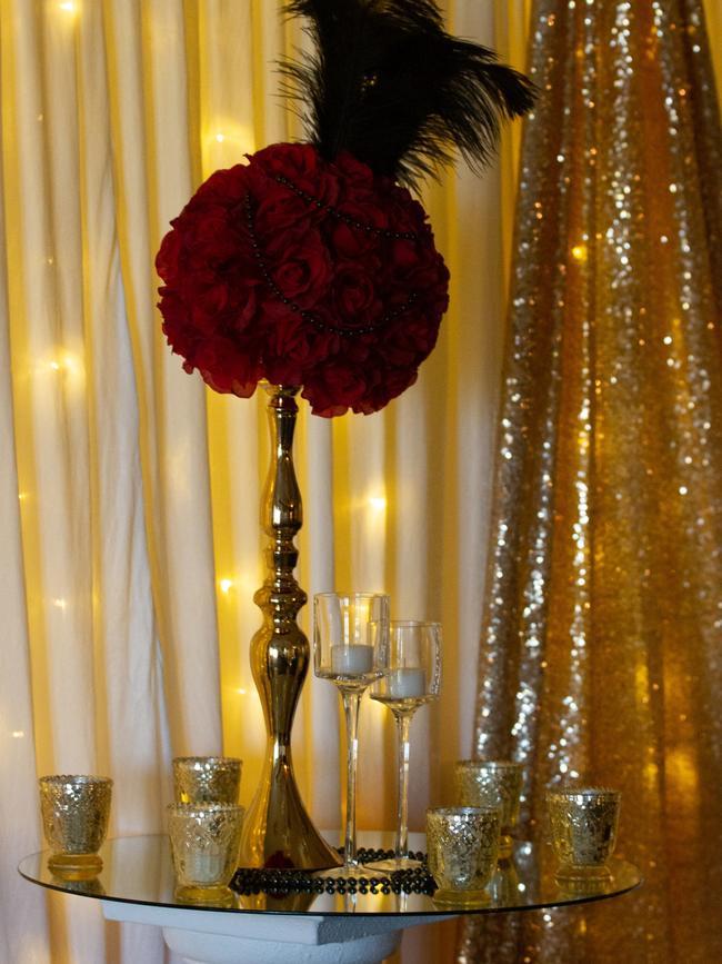 A 1920s gilded glamour theme was waiting for the students.