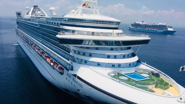 The Ruby Princess anchored in Manila Bay in the Philippines in May.