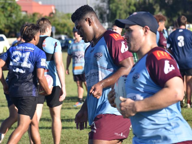 CQ Capras under-16, under-18, under-21 and senior men training at Kettle Park, Rockhampton, on December 3, 2022.