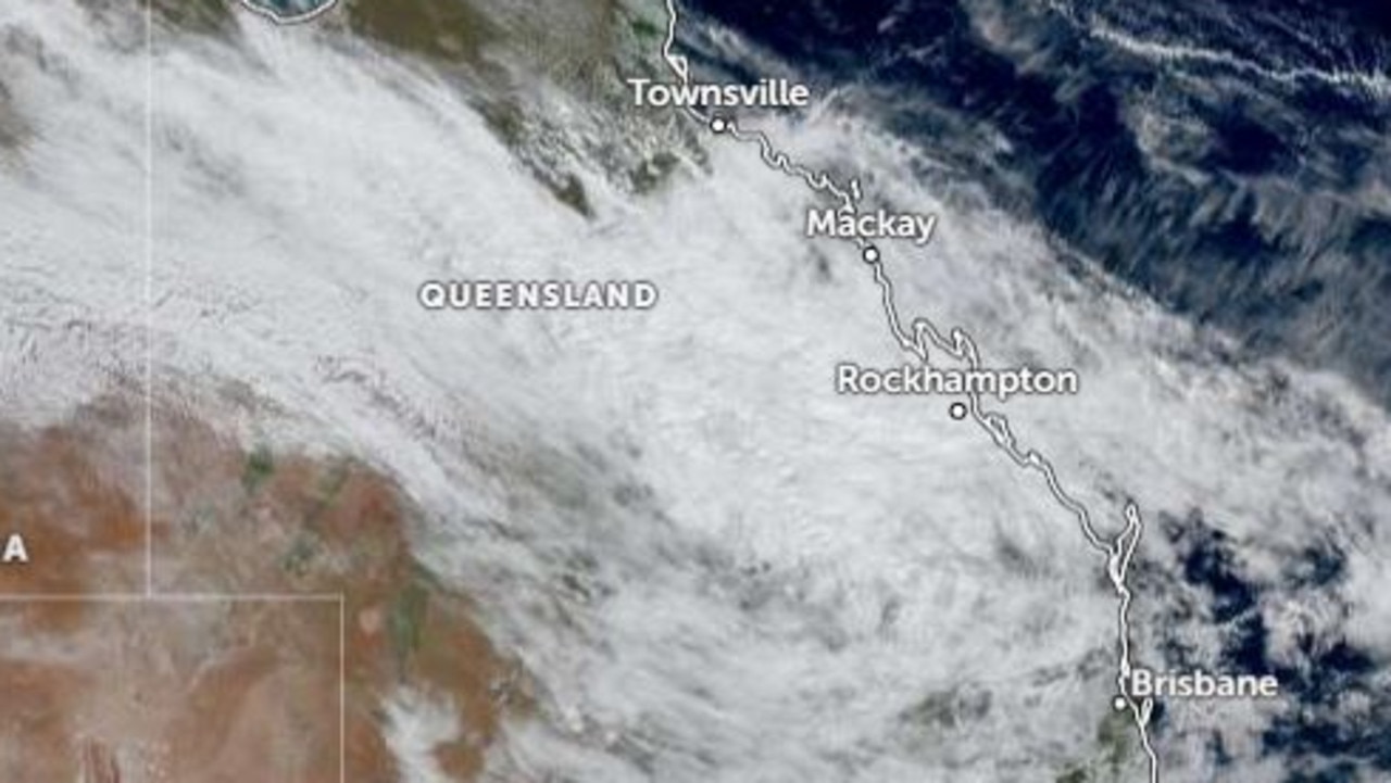 A massive weather system has swept over Queensland. Picture: Earth Zoom
