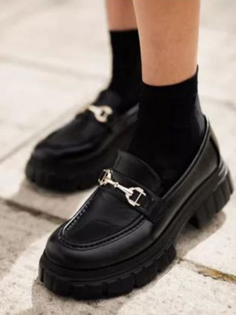 ASOS DESIGN Magnus chunky loafers in black. Picture: ASOS.