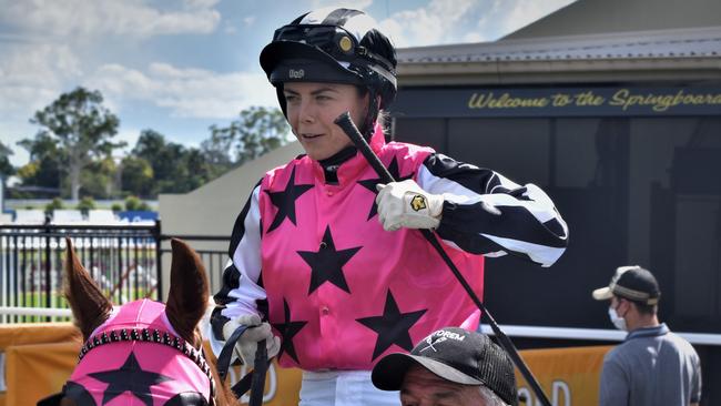 Mikayla Weir partners the Brett Cavanough-trained Street Power at Inverell.