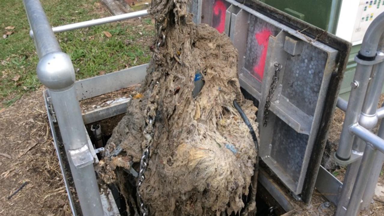 A blockage cleared by Gold Coast City Council.