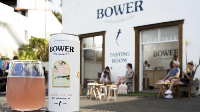 Bower, Hard kombucha Summer Fling pop up in Manly. Picture: Daily Telegraph / Monique Harmer